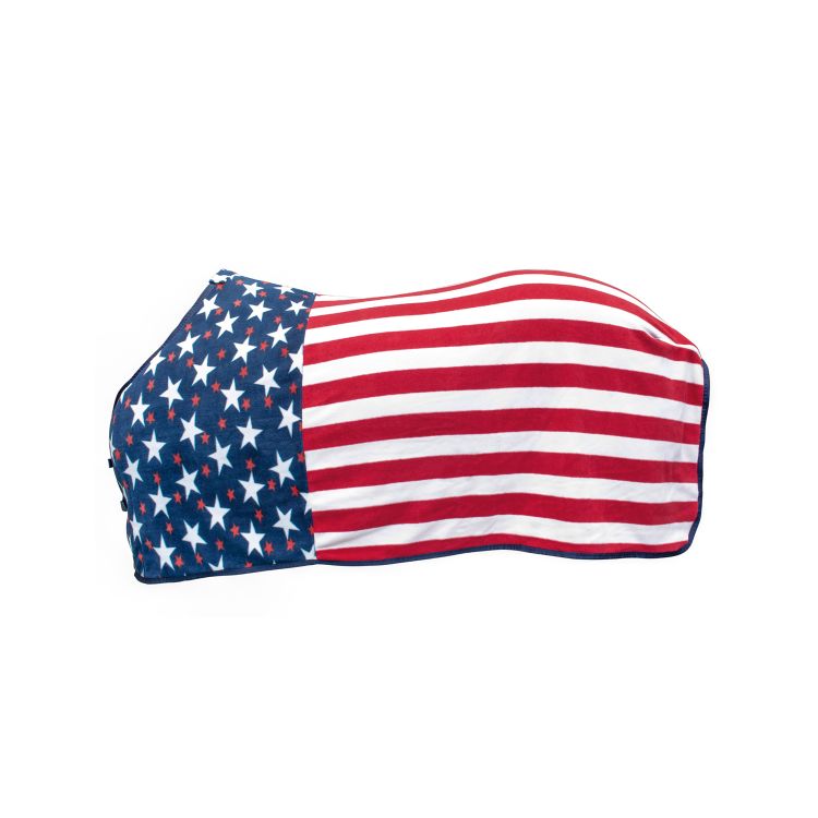 Abschwitzdecke CHICAGO FLEECE US FLAG - Reitstiefel Kandel - Dein Reitshop