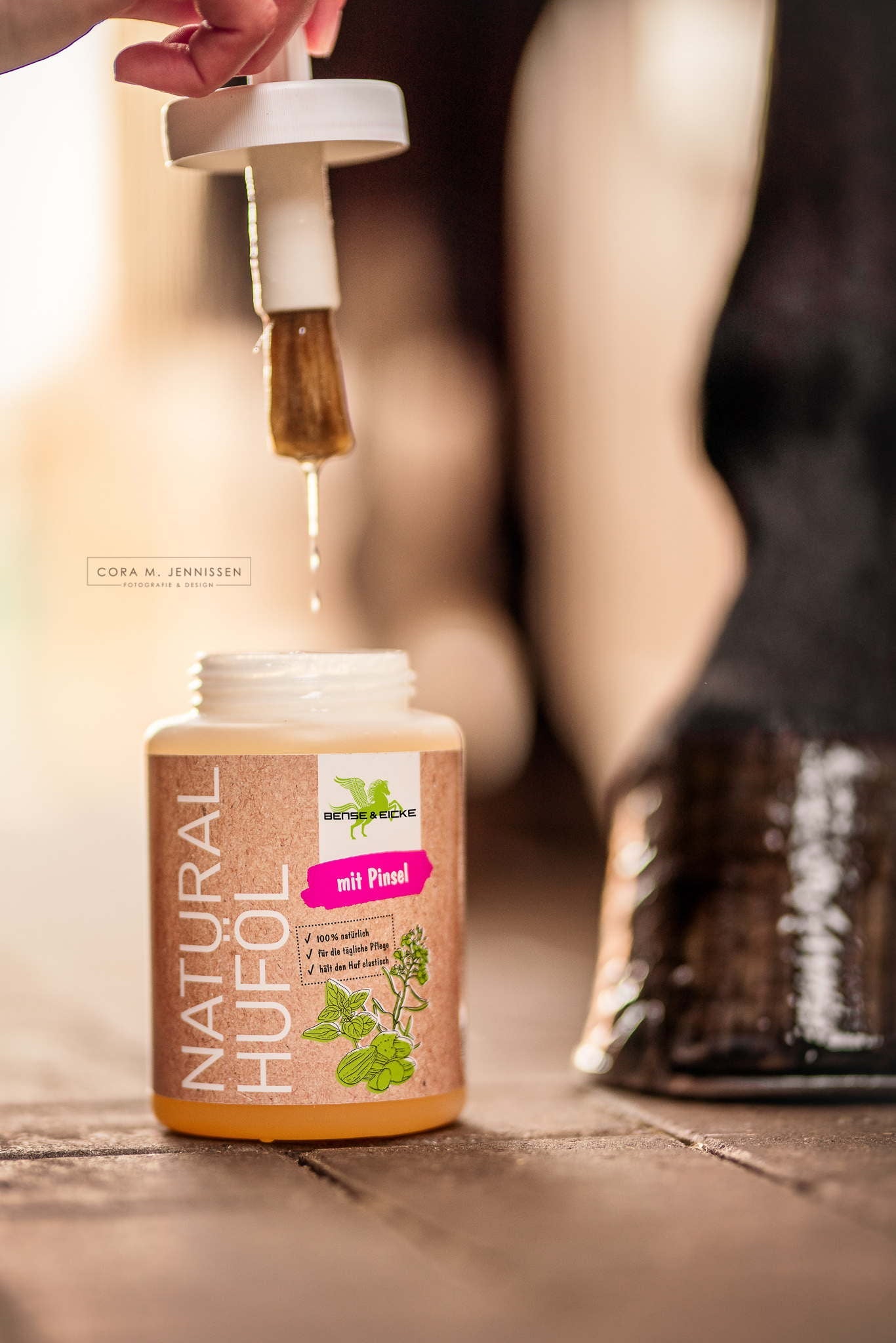 Natural Huföl mit Pinsel - Reitstiefel Kandel - Dein Reitshop