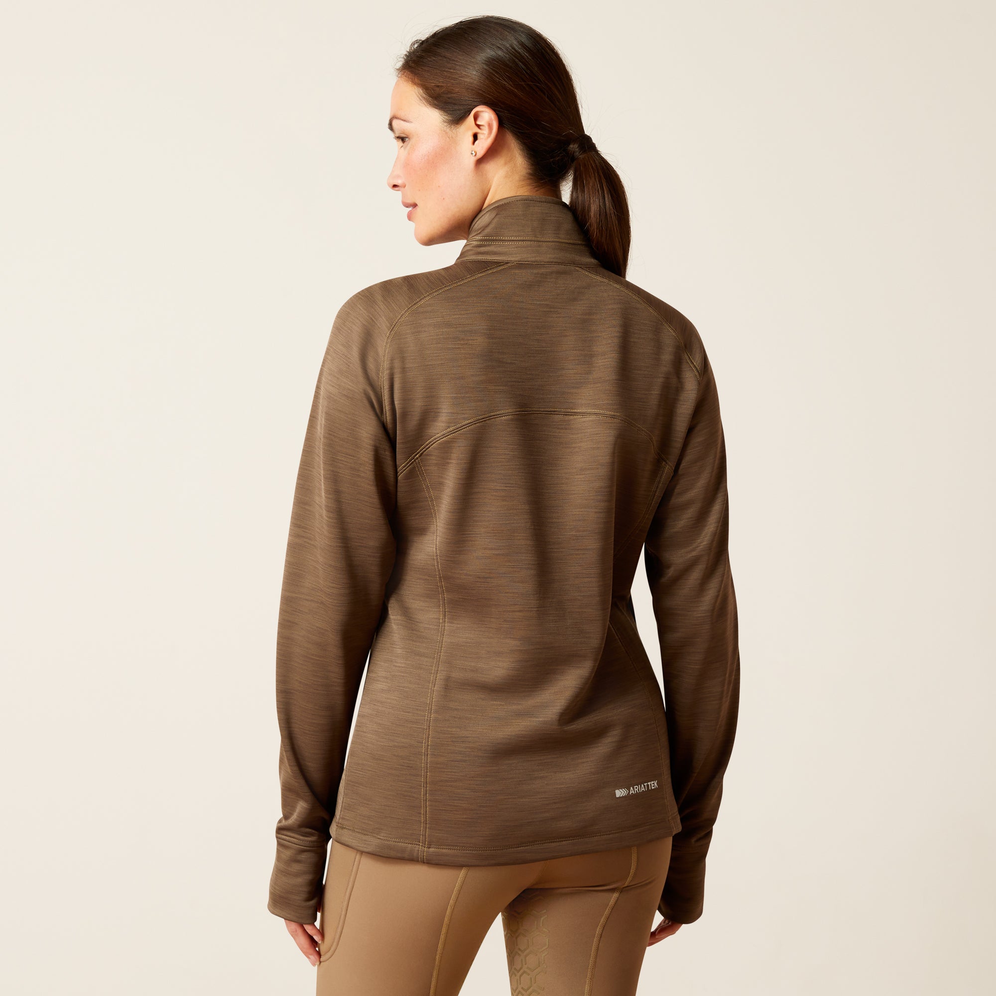 Pullover WMS Tek Team 1/2 Zip Sweatshirt canteen | 10046709 - Reitstiefel Kandel - Dein Reitshop