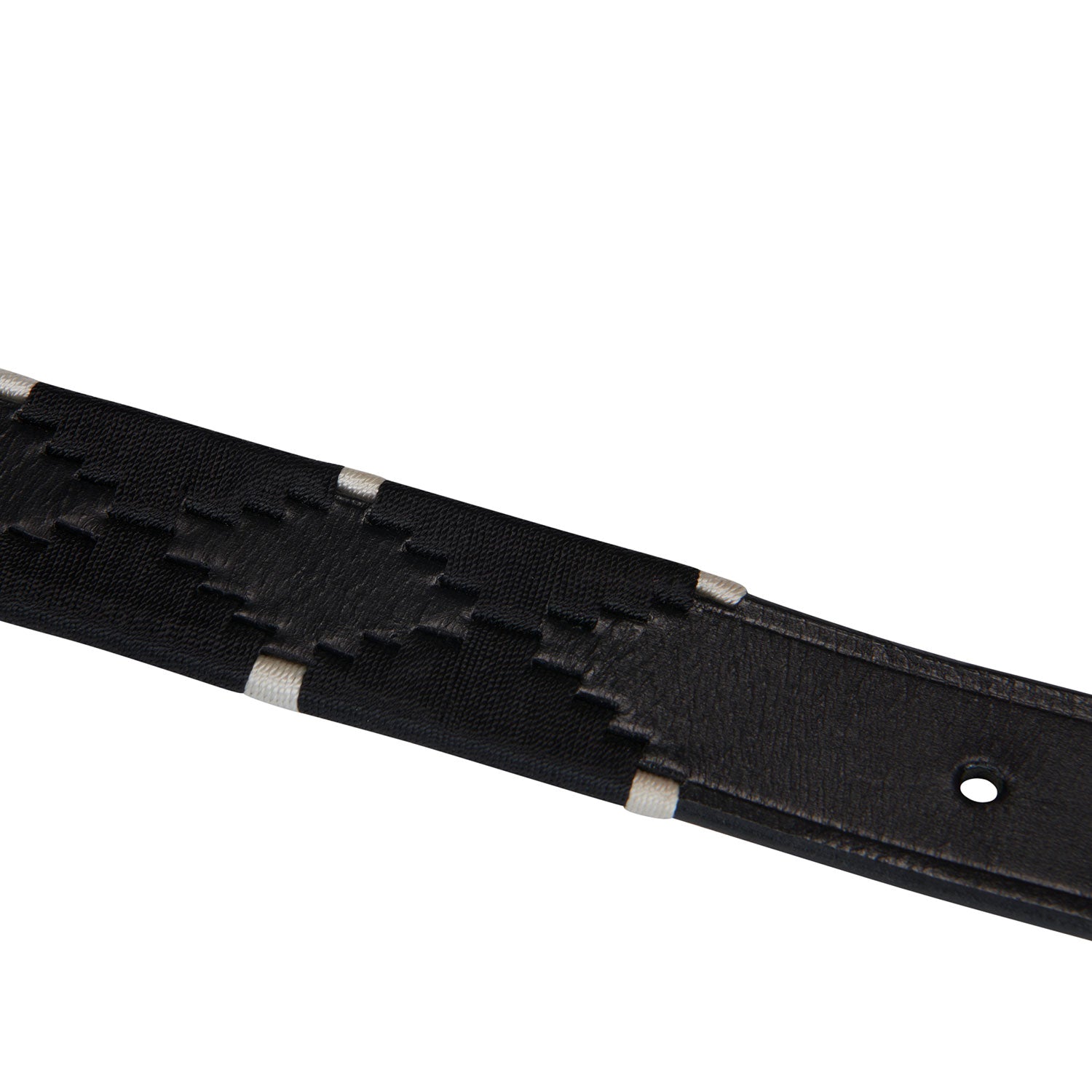 Gürtel Leather Belt With Black And White Embroidery - Reitstiefel Kandel - Dein Reitshop