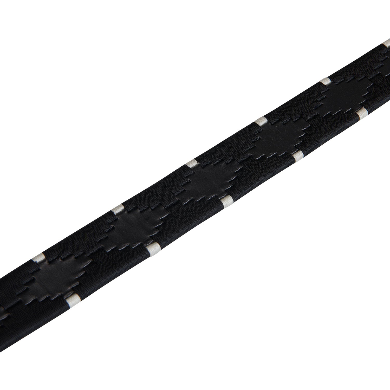 Gürtel Leather Belt With Black And White Embroidery - Reitstiefel Kandel - Dein Reitshop