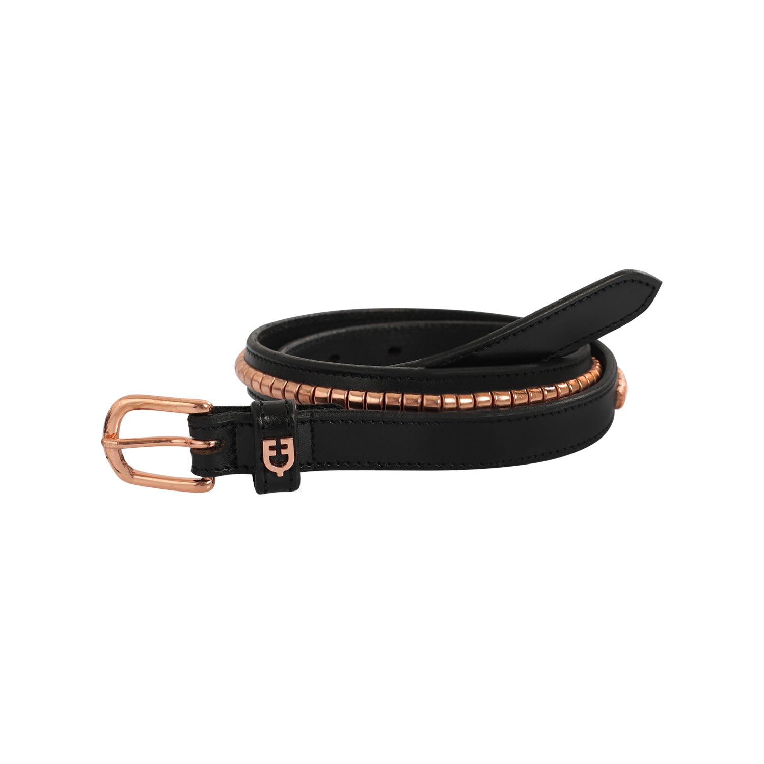Gürtel Leather Belt With Rose Gold Clincher - Reitstiefel Kandel - Dein Reitshop