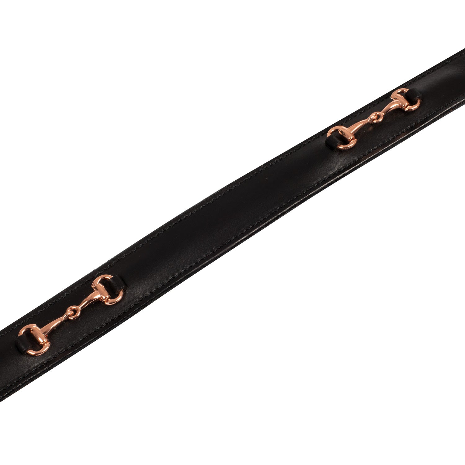 Gürtel English Belt With Rose Gold Snaffle Bits - Reitstiefel Kandel - Dein Reitshop