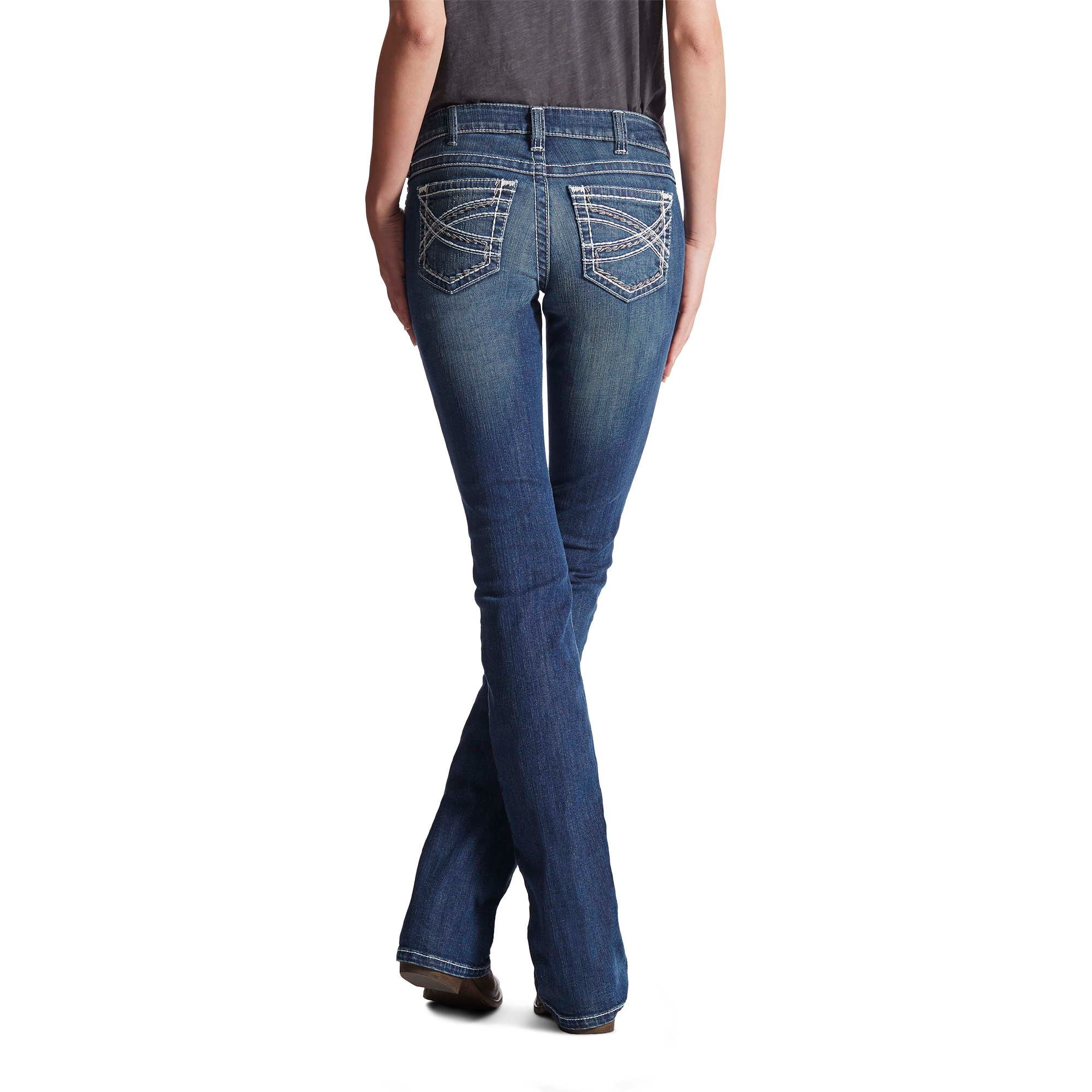 WMS R.E.A.L. Mid Rise Stretch Entwined Boot Cut Jeans - Reitstiefel Kandel - Dein Reitshop