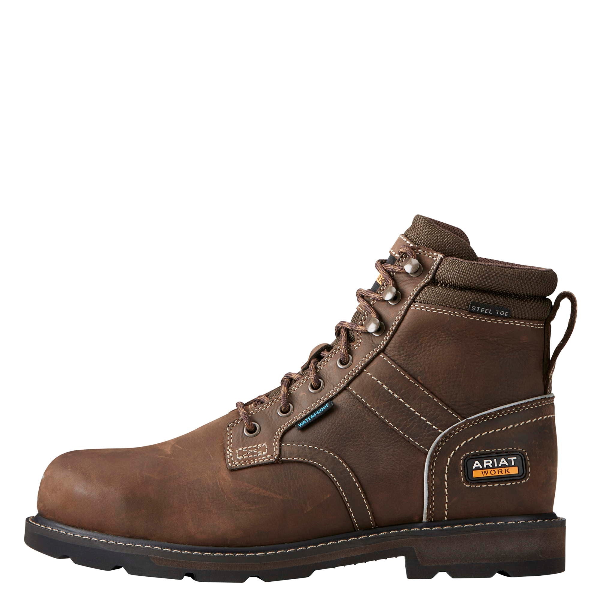 Arbeits Schuhe MNS GROUNDBREAKER 6 DRK Brown ST WP ENISO