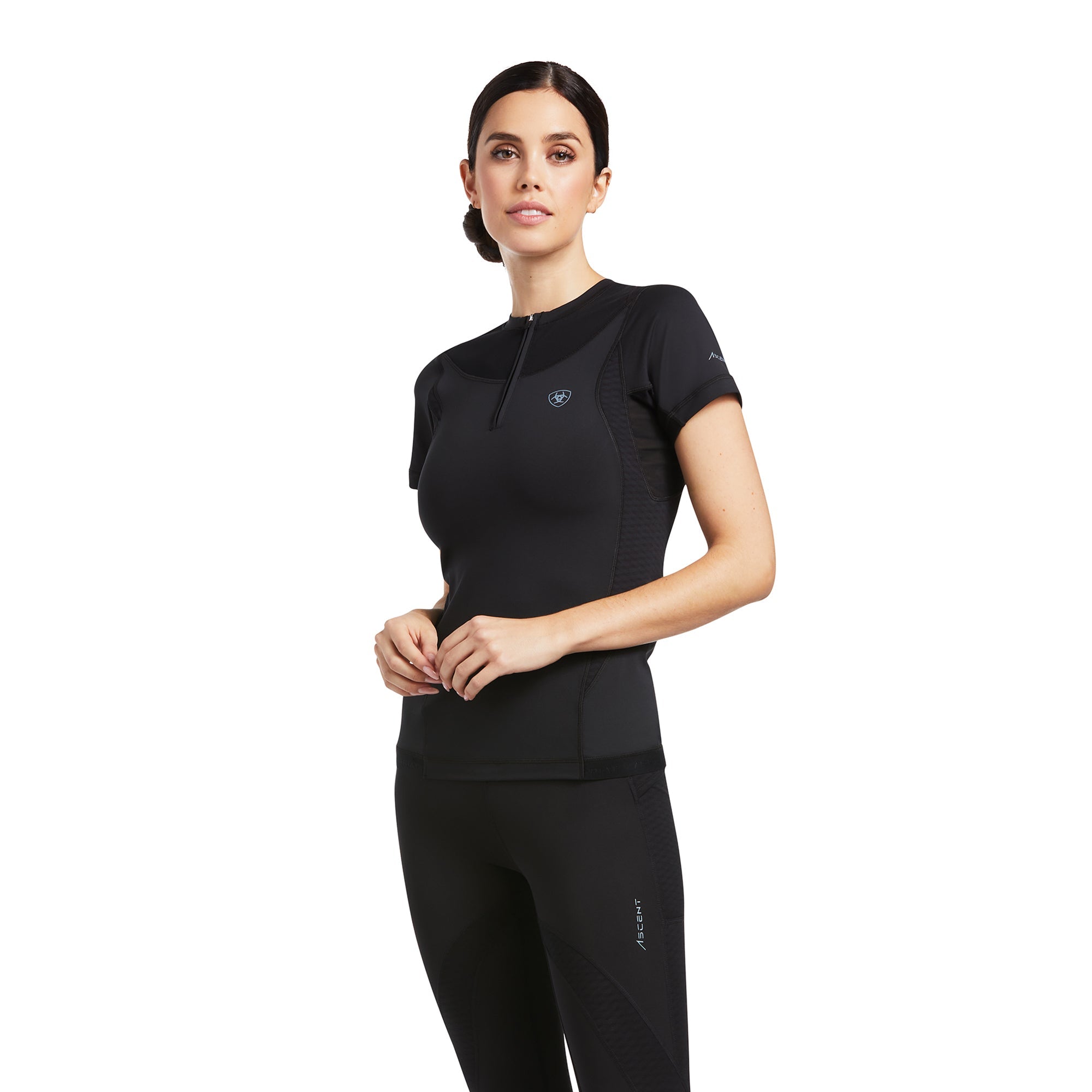 قميص بأكمام قصيرة WMS Ascent Crew Baselayer أسود | 10039200