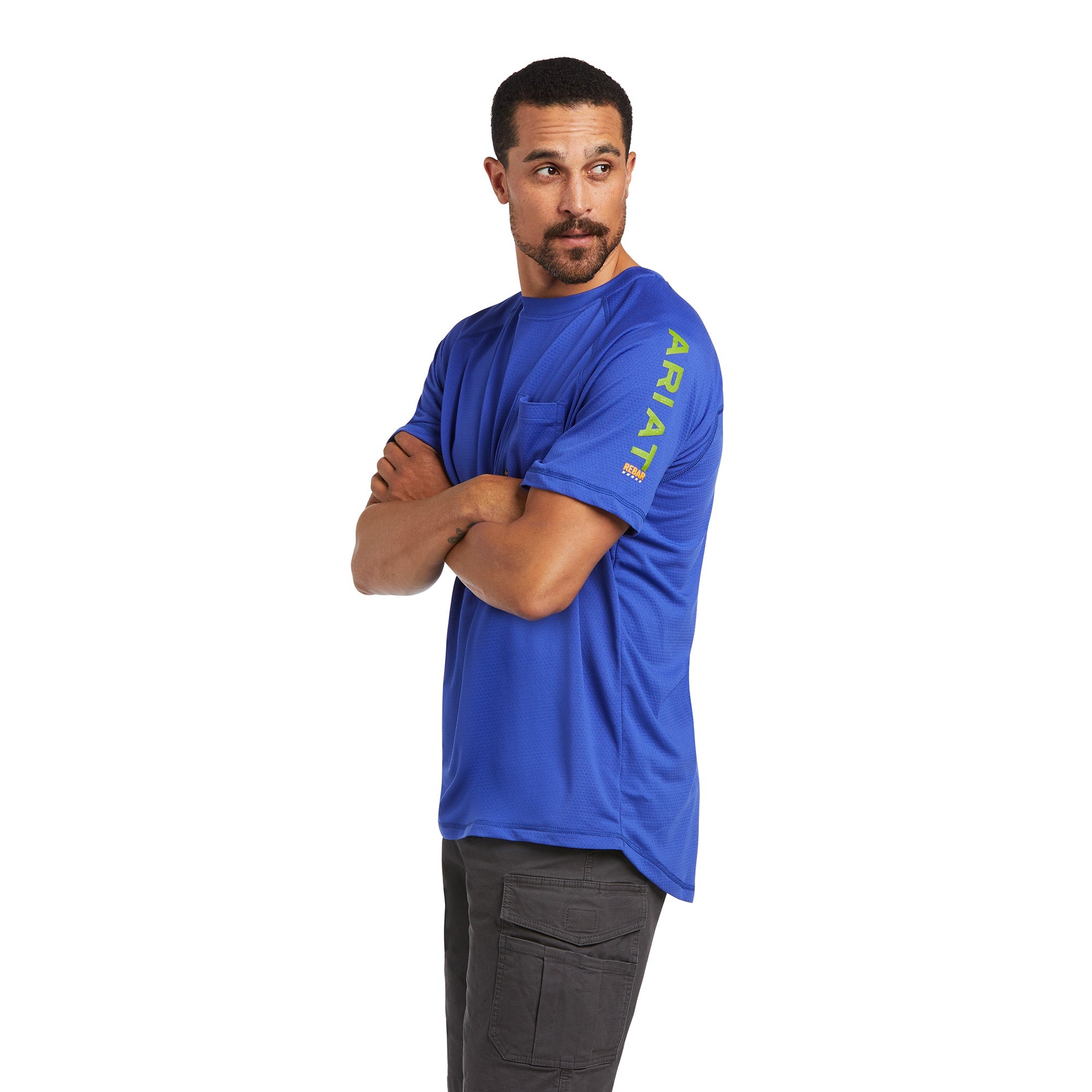 Kurzarm Shirt MNS Rebar Heat Fighter T-Shirt royal blue | 10039462