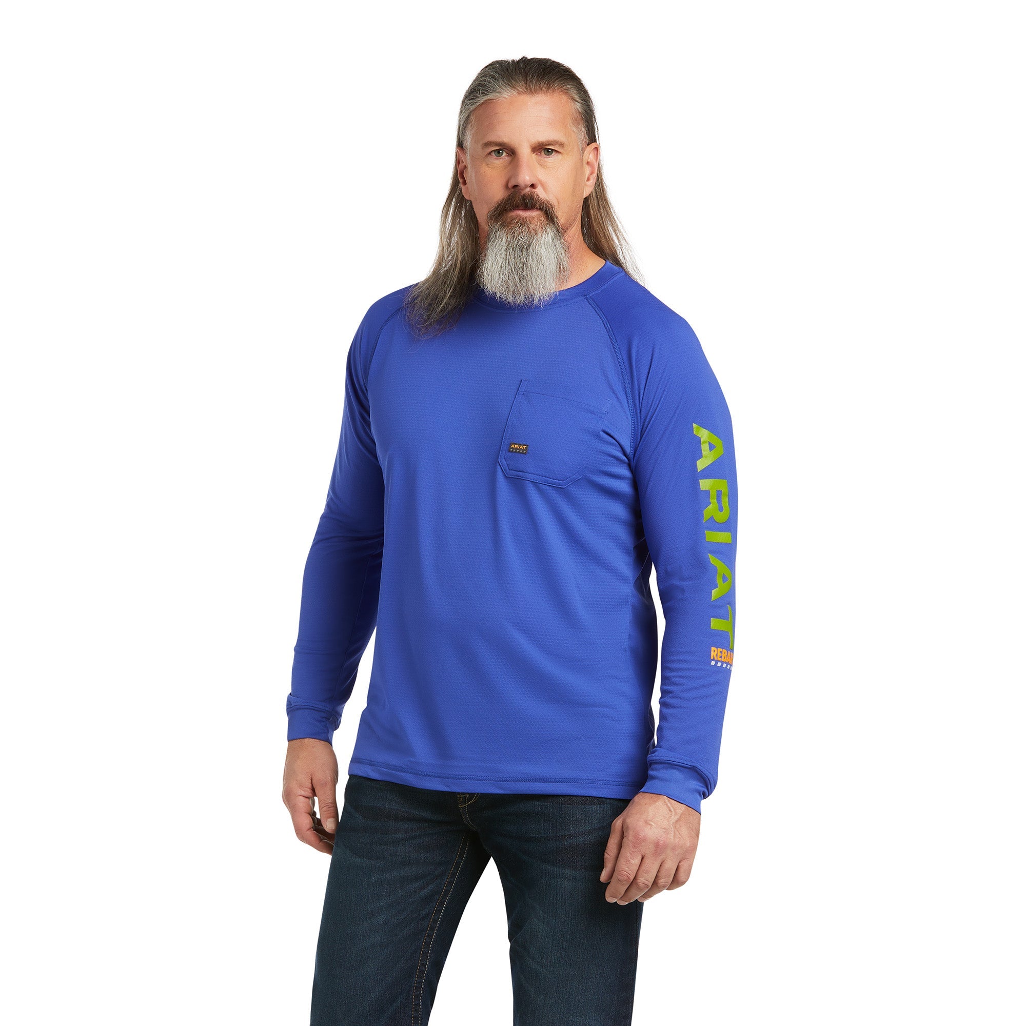 Kurzarm Shirt MNS Rebar HeatFighter T-Shirt royal blue | 10039463