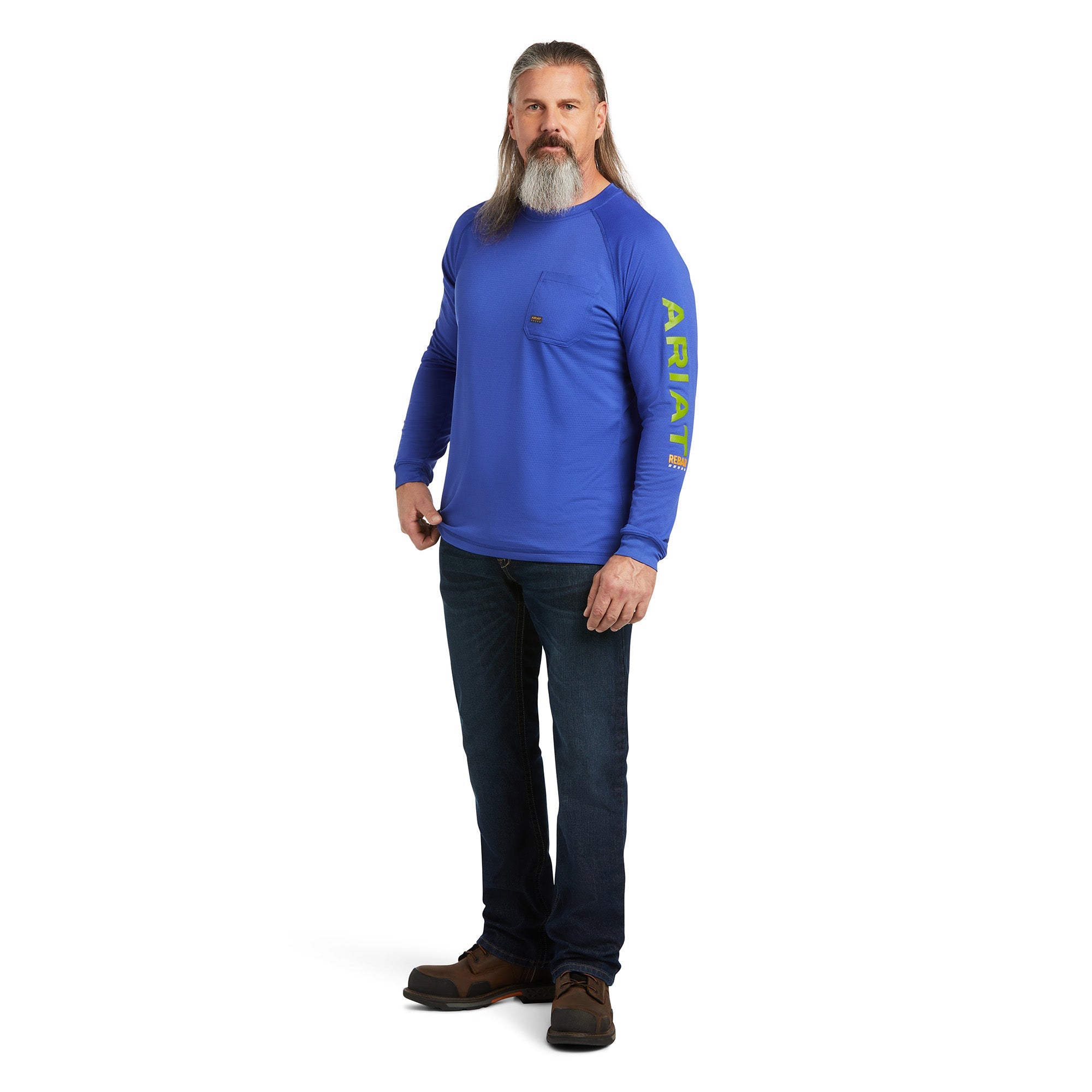 MNS REBAR HEAT FIGHTER T-Shirt Royal Blue - Reitstiefel Kandel - Dein Reitshop