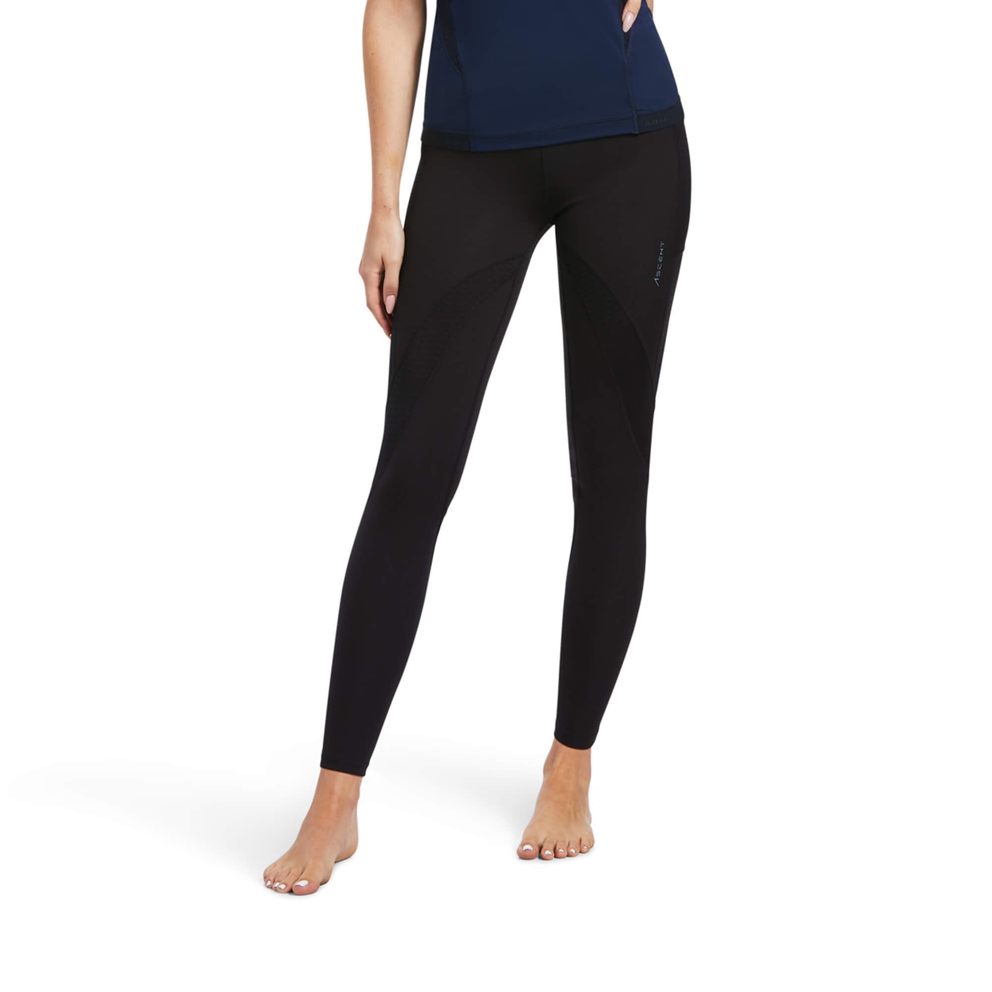 Leggings da equitazione WMS Ascent Half Grip Tight nero | 10039869