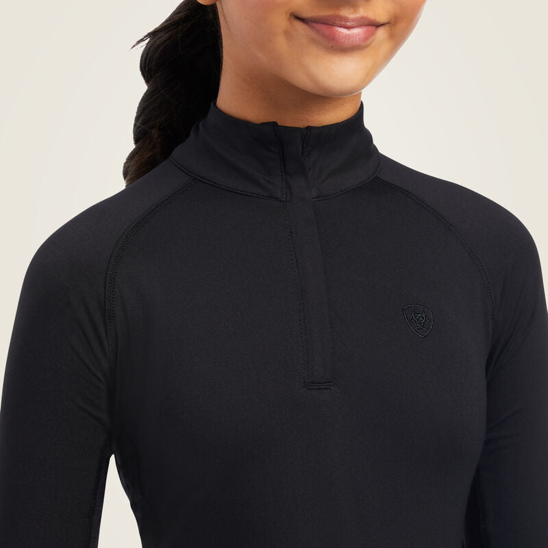 シャツシャツYth Lowell 2.0 1/4 Zip Baselayer Black | 10041192