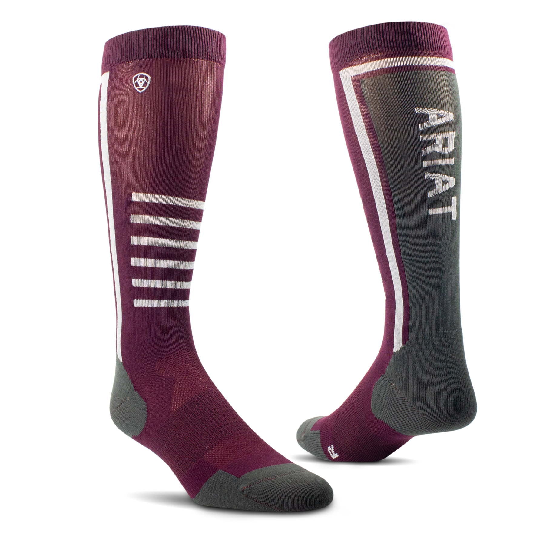 Socken ADT AriatTEK Slimline Performance Socks mulberry/ebony grey | 10041195