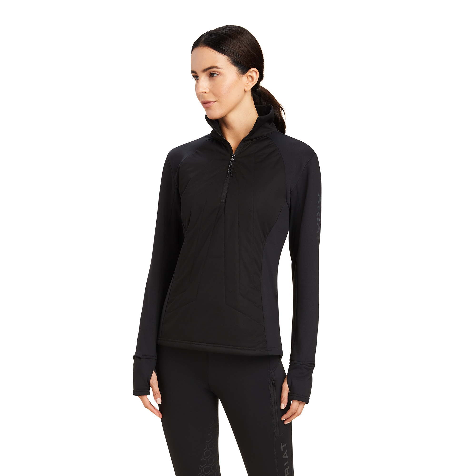 Maglione WMS Venture 1/2 Zip Selda Nero | 10041395