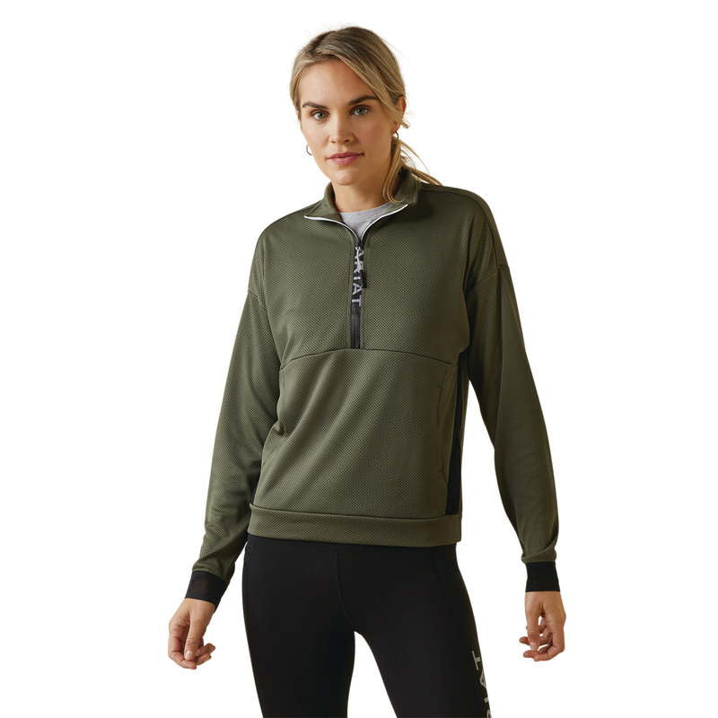 Pull wms respire 1/2 zip sweat-shirt Beetle | 10043391