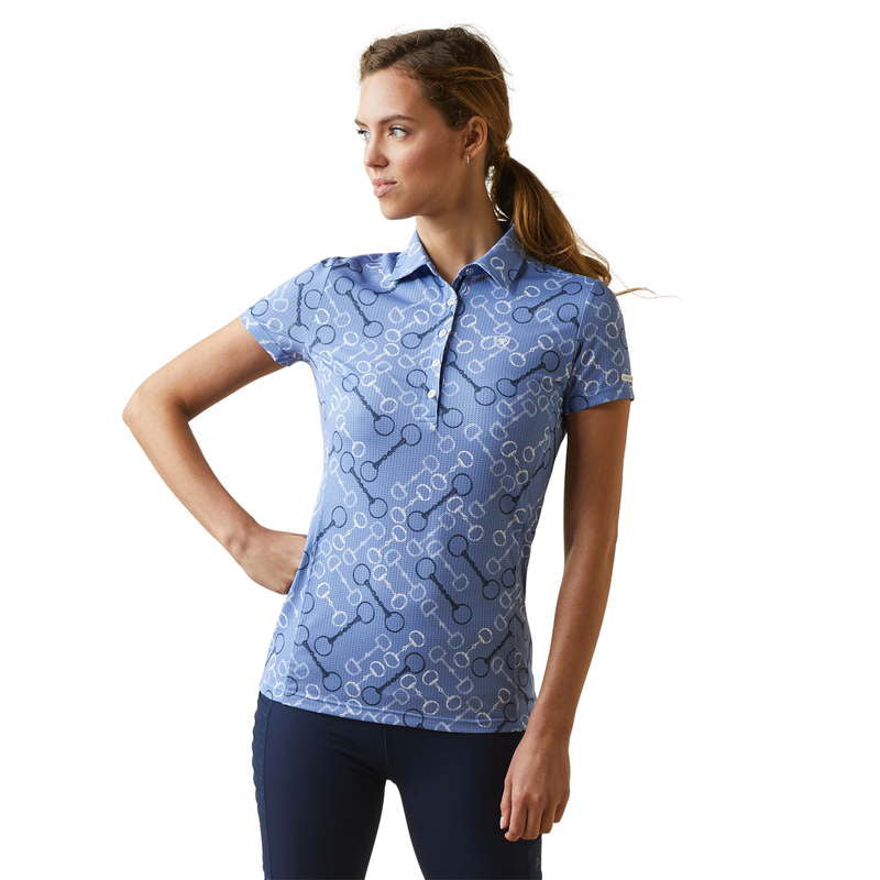 Kurzarm Shirt WMS Motif Polo ashleigh blue bit print | 10043438