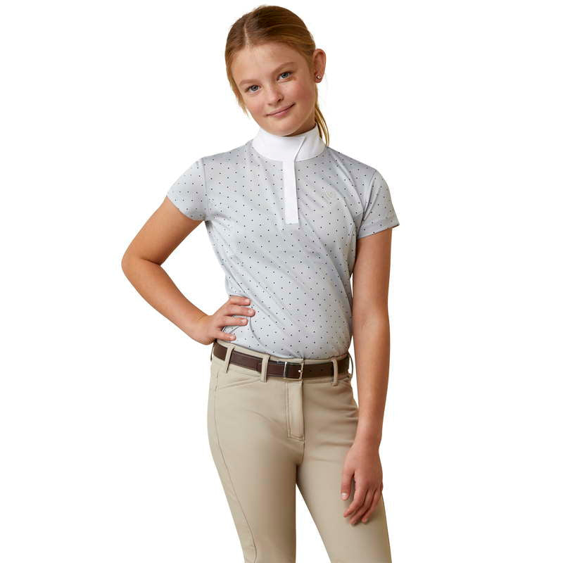 Chemise de tournoi votre chemise de chemise aptos perle gris dot | 10043500