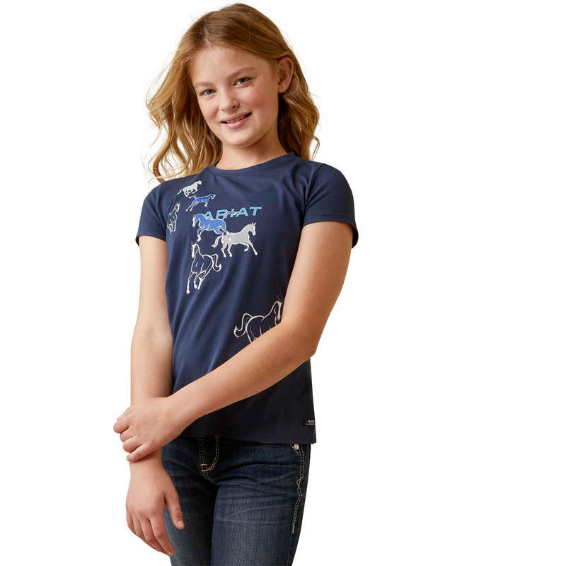 Shirt met korte mouwen YTH Frolic T-Shirt navy eclipse | 10043734