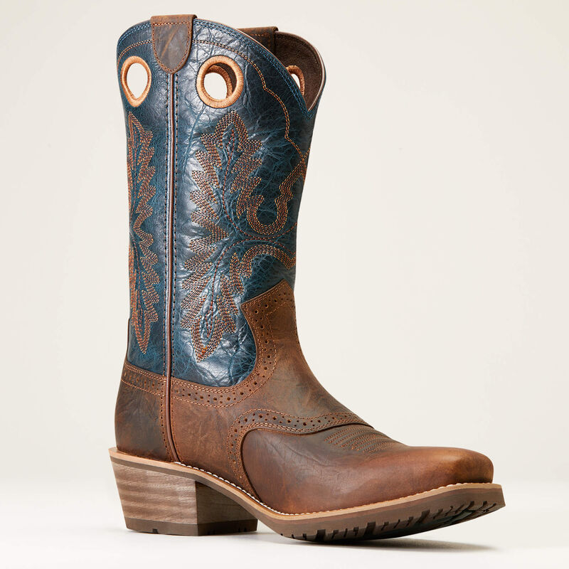 Western Stiefel MNS Hybrid Roughstock Square Toe Cowboy Boot fiery brown crunch | 10046831
