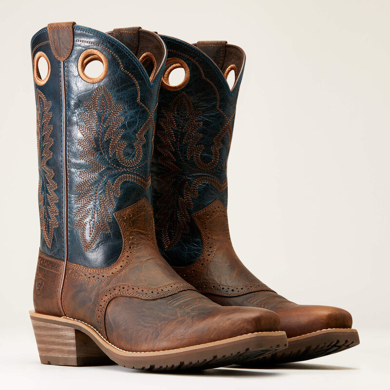 Western Stiefel MNS Hybrid Roughstock Square Toe Cowboy Boot fiery brown crunch | 10046831