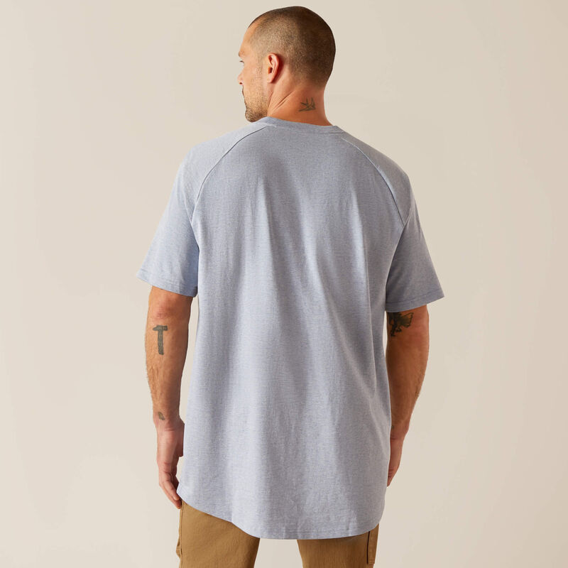 Kurzarm Shirt MNS Rebar Cotton Strong T-Shirt infinity heather | 10048889