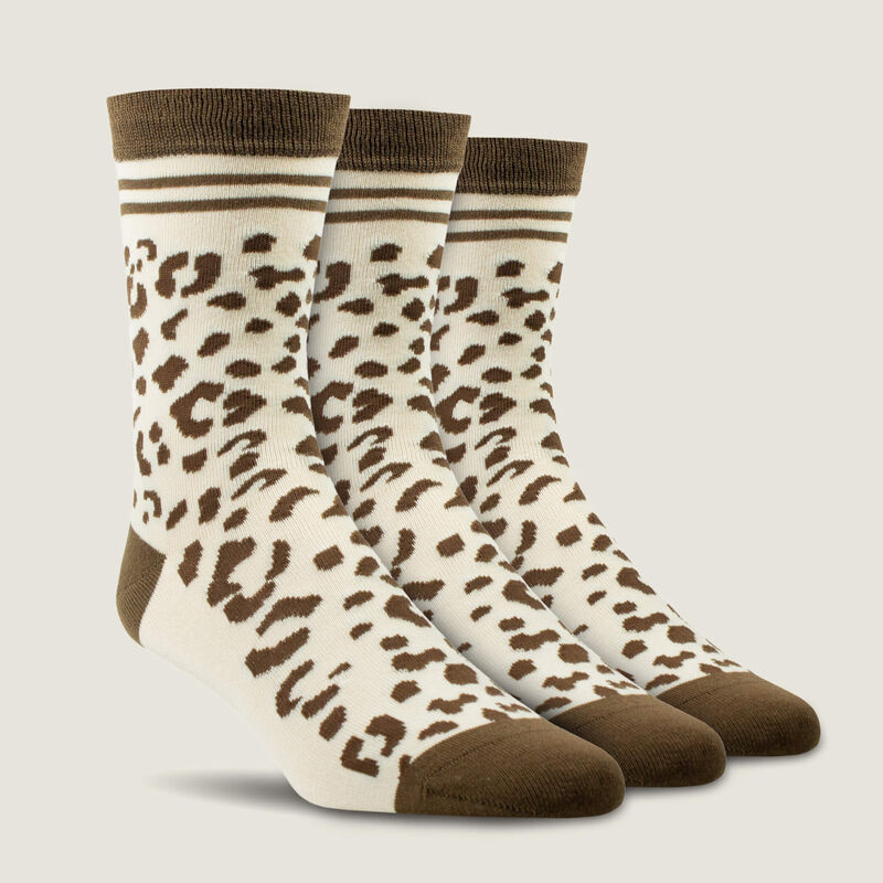 Socken WMS Charm Crew Socks leopard camo | 10050851