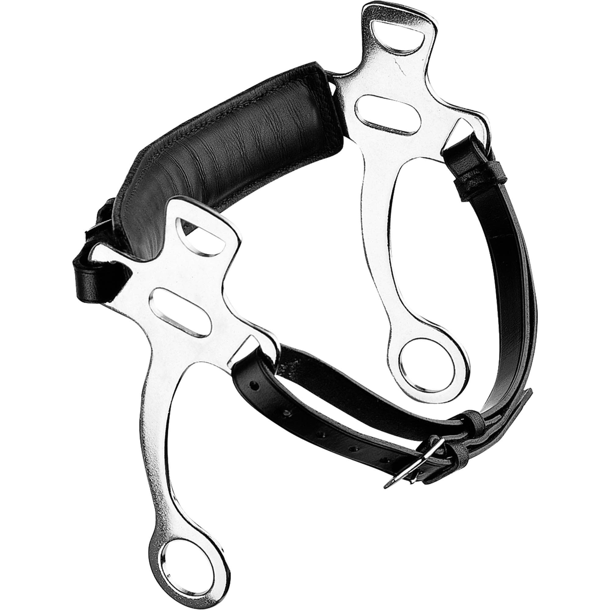 Cuir Hackamore avec pièces latérales en acier inoxydable | 4214455