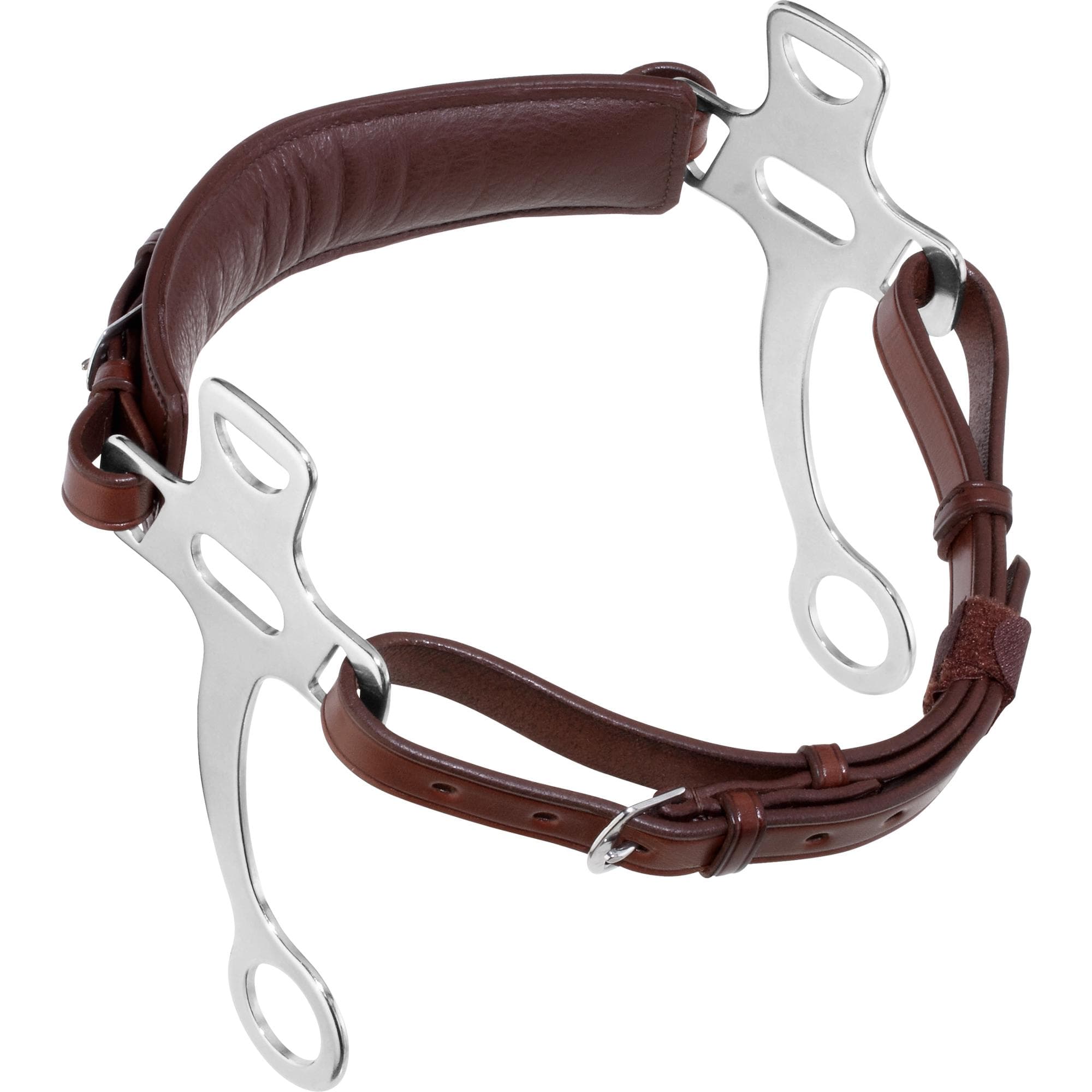 Cuir Hackamore avec pièces latérales en acier inoxydable | 4214455