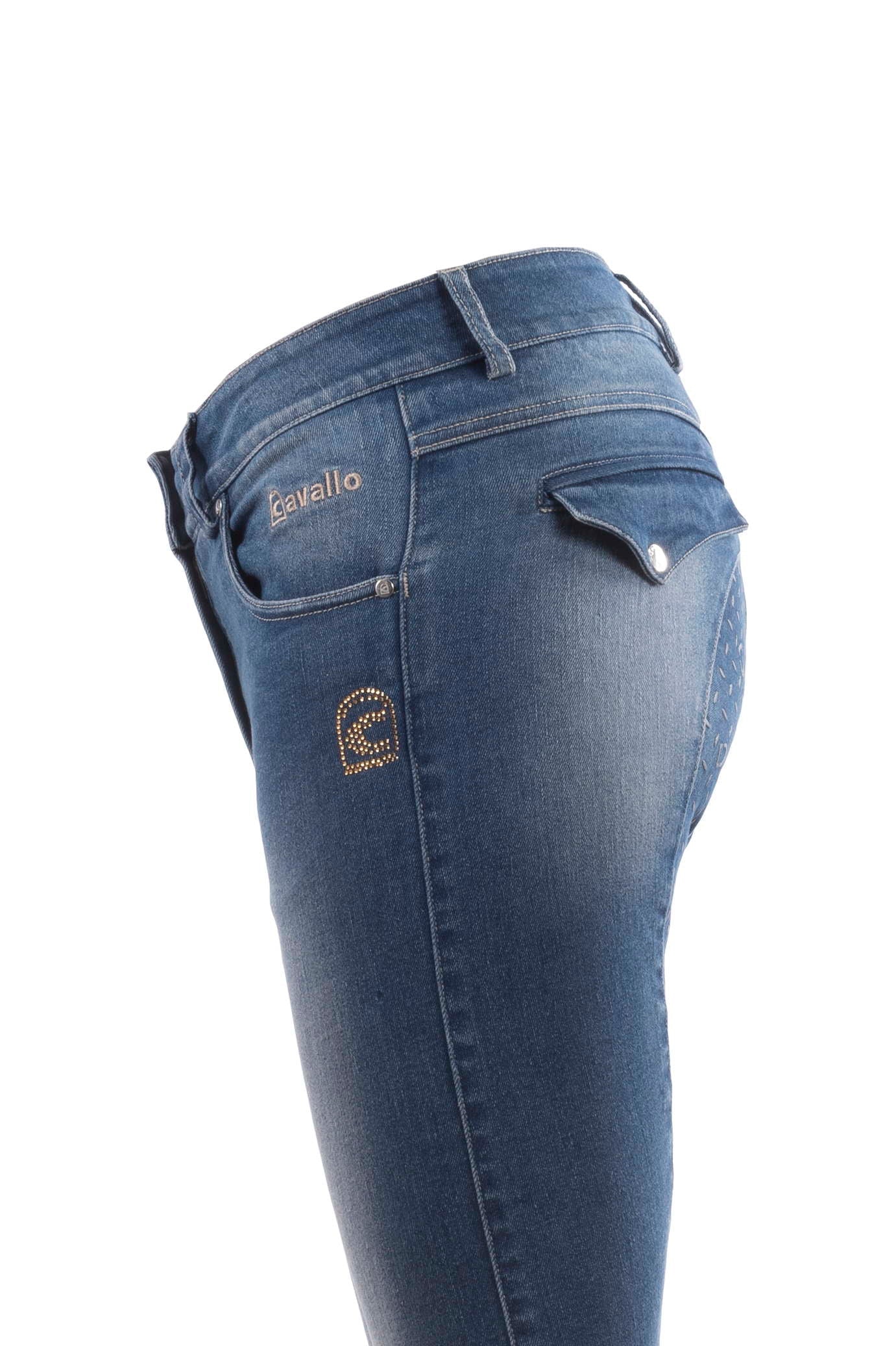 Reithose CINZIA GRIP MOBILE Denim Fullgrip - Reitstiefel Kandel - Dein Reitshop