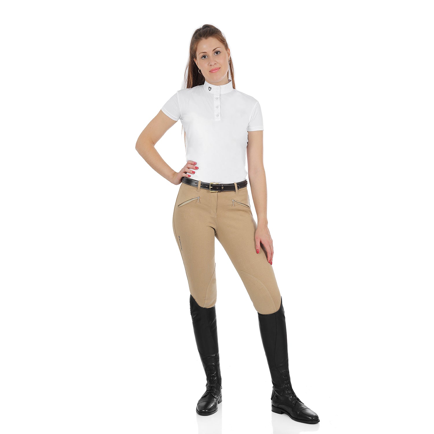 Reithose Demetra Model Woman Breeches In Stretch Cotton