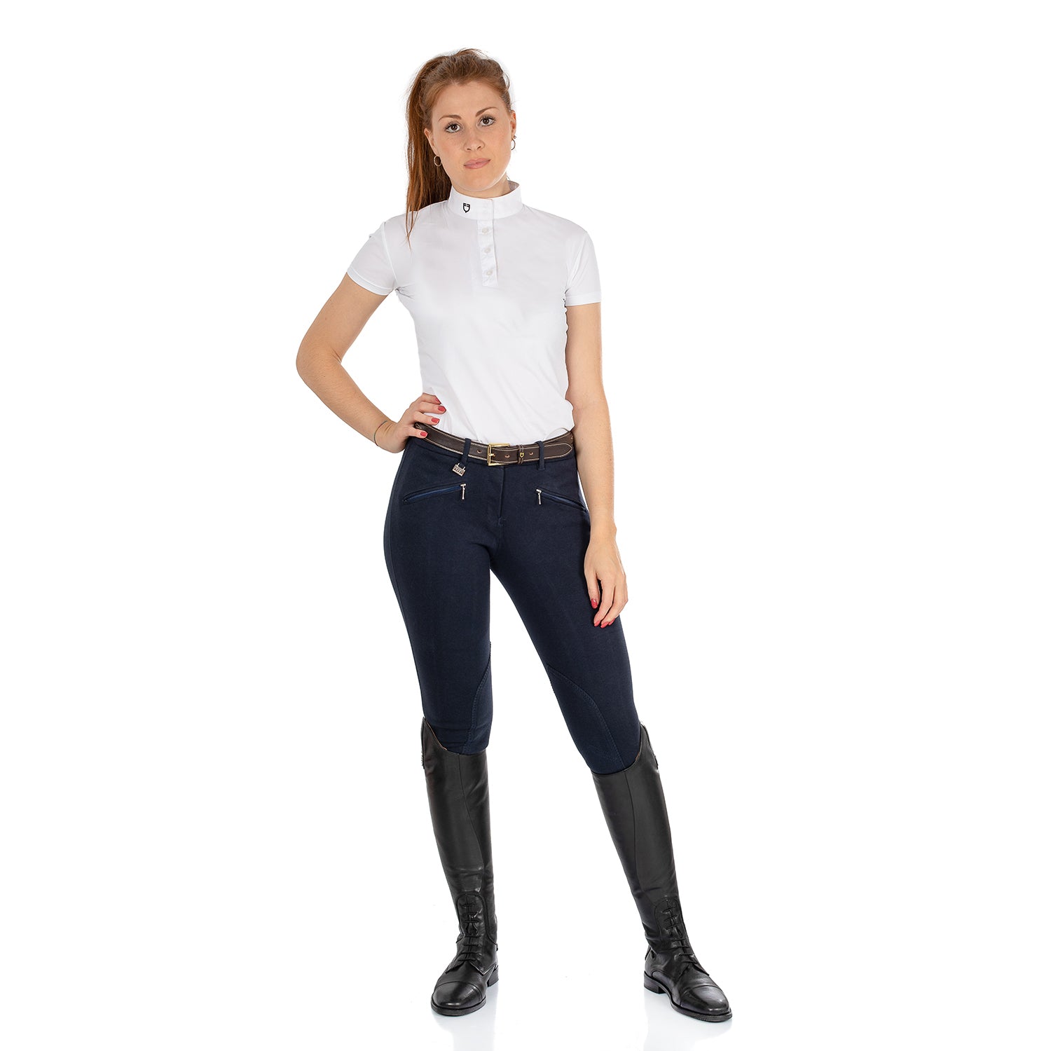 Reithose Demetra Model Woman Breeches In Stretch Cotton