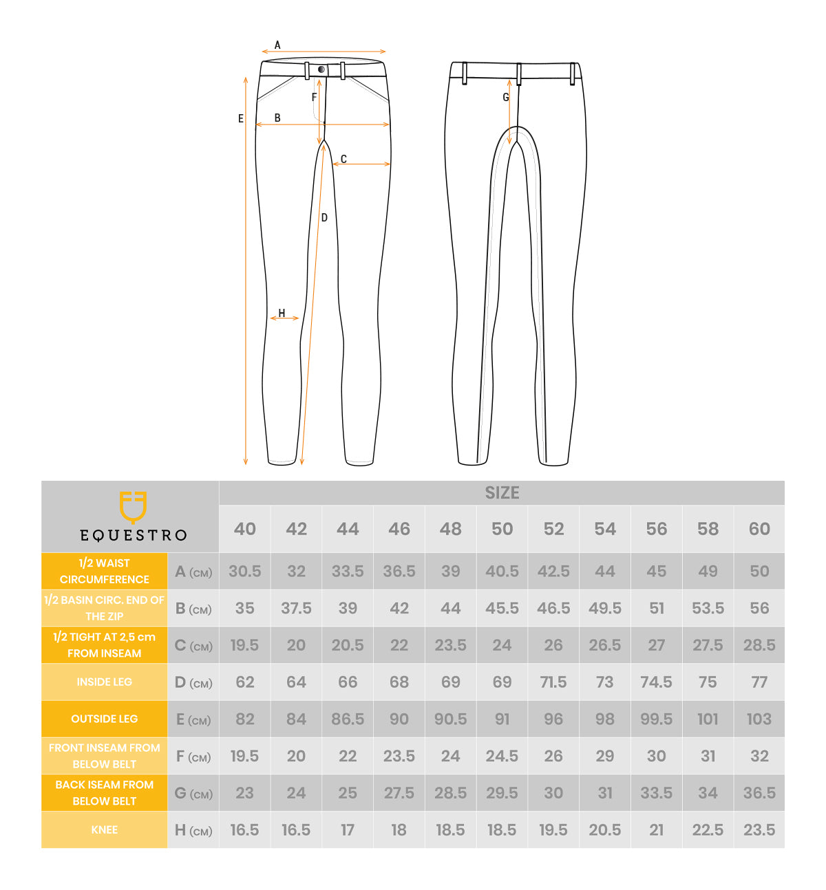 Grip Reithose Men'S Slim Fit Breeches With Grip