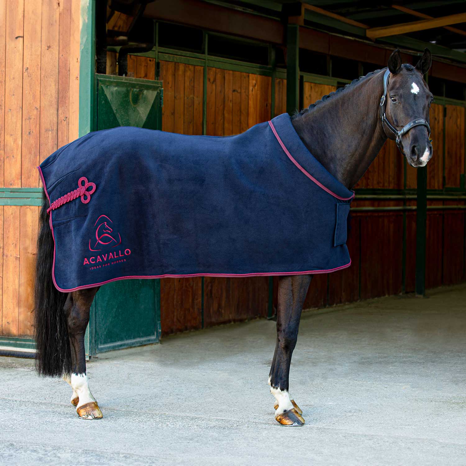 Stalldecke Fleece stable rug padded collar 800g AC631