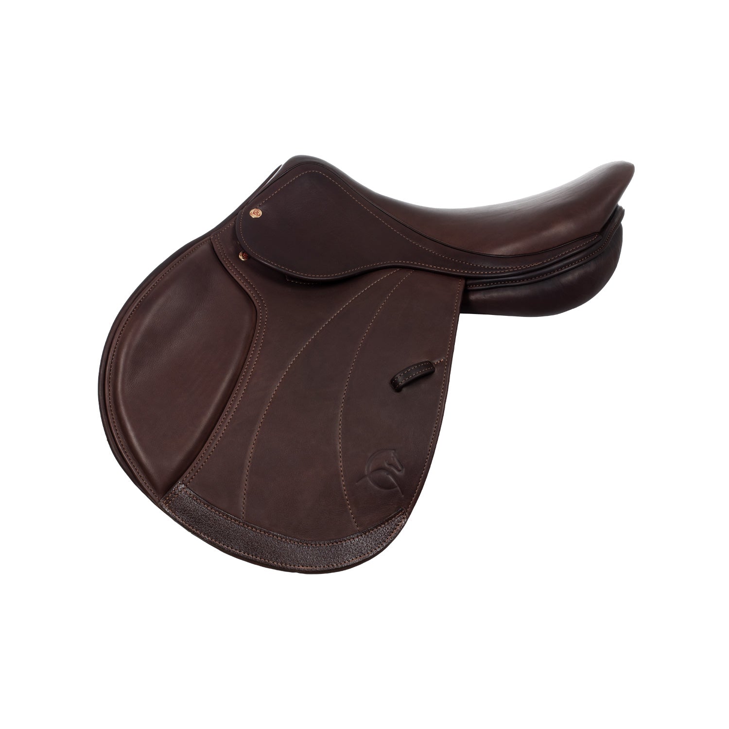 Springsattel Roma jumping saddle wooden tree hammered leather AC9182S