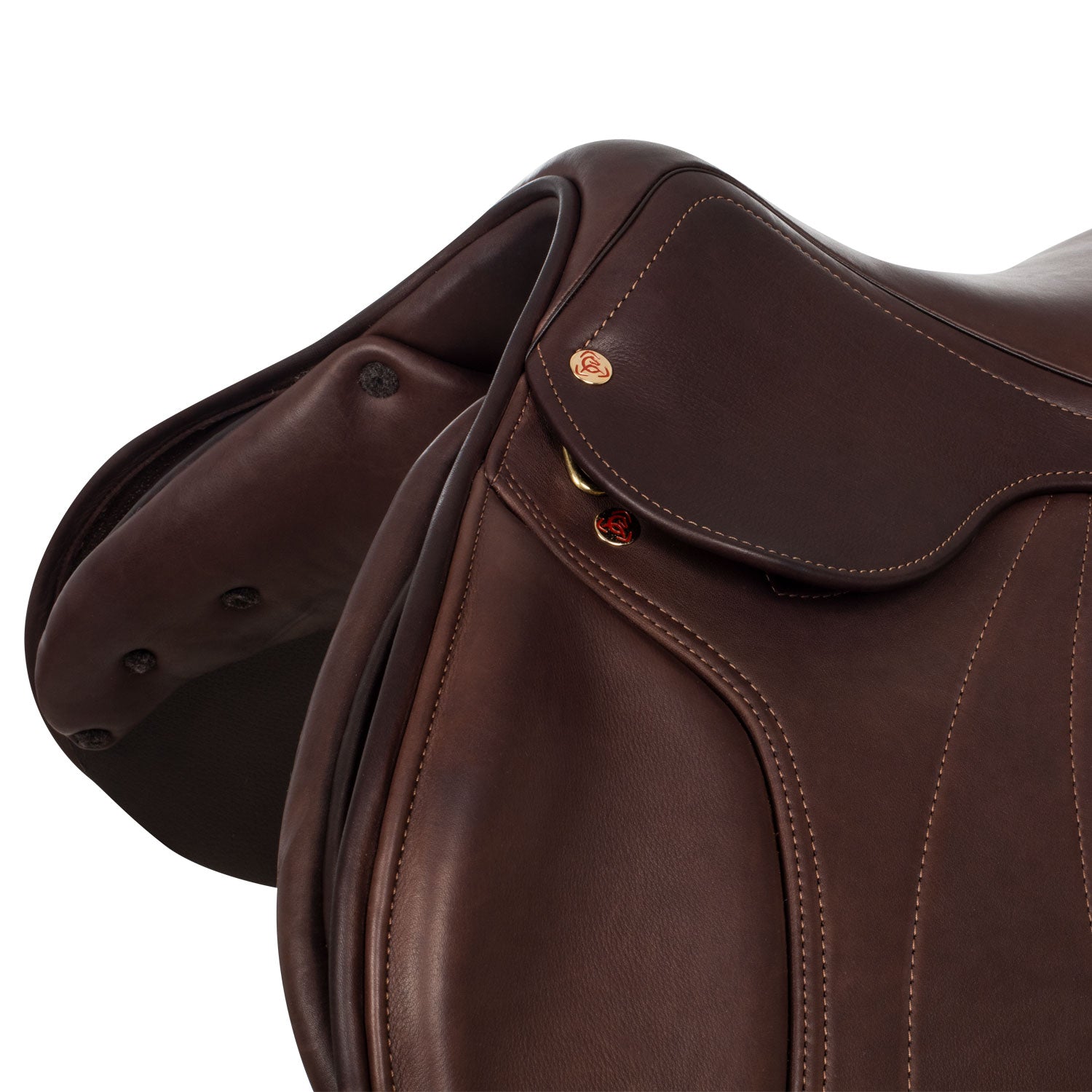 Springsattel Roma Jumping Saddle Wooden Tree Hammed Leather AC9182S