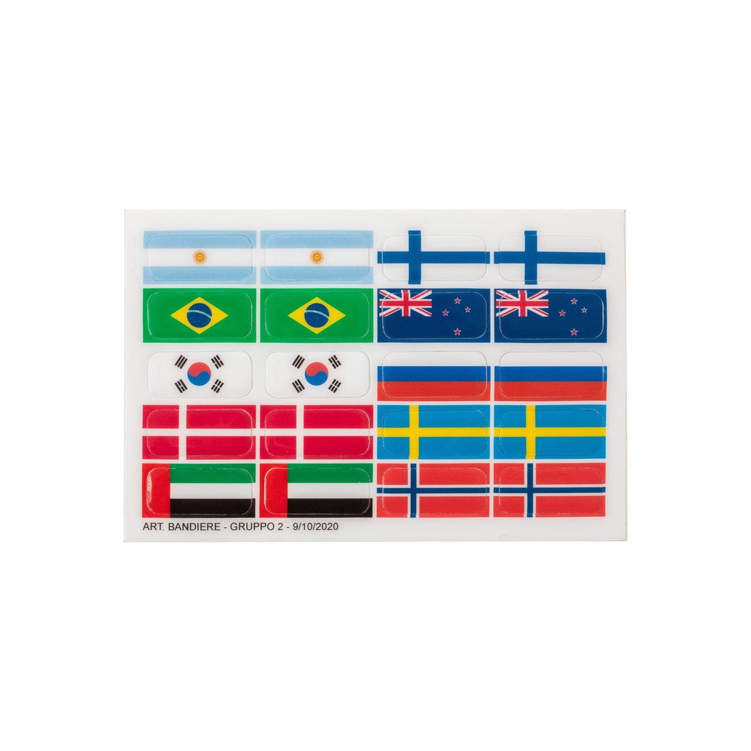 Steigbügel Zubehör Flag stickers set for Opera stirrups AC602