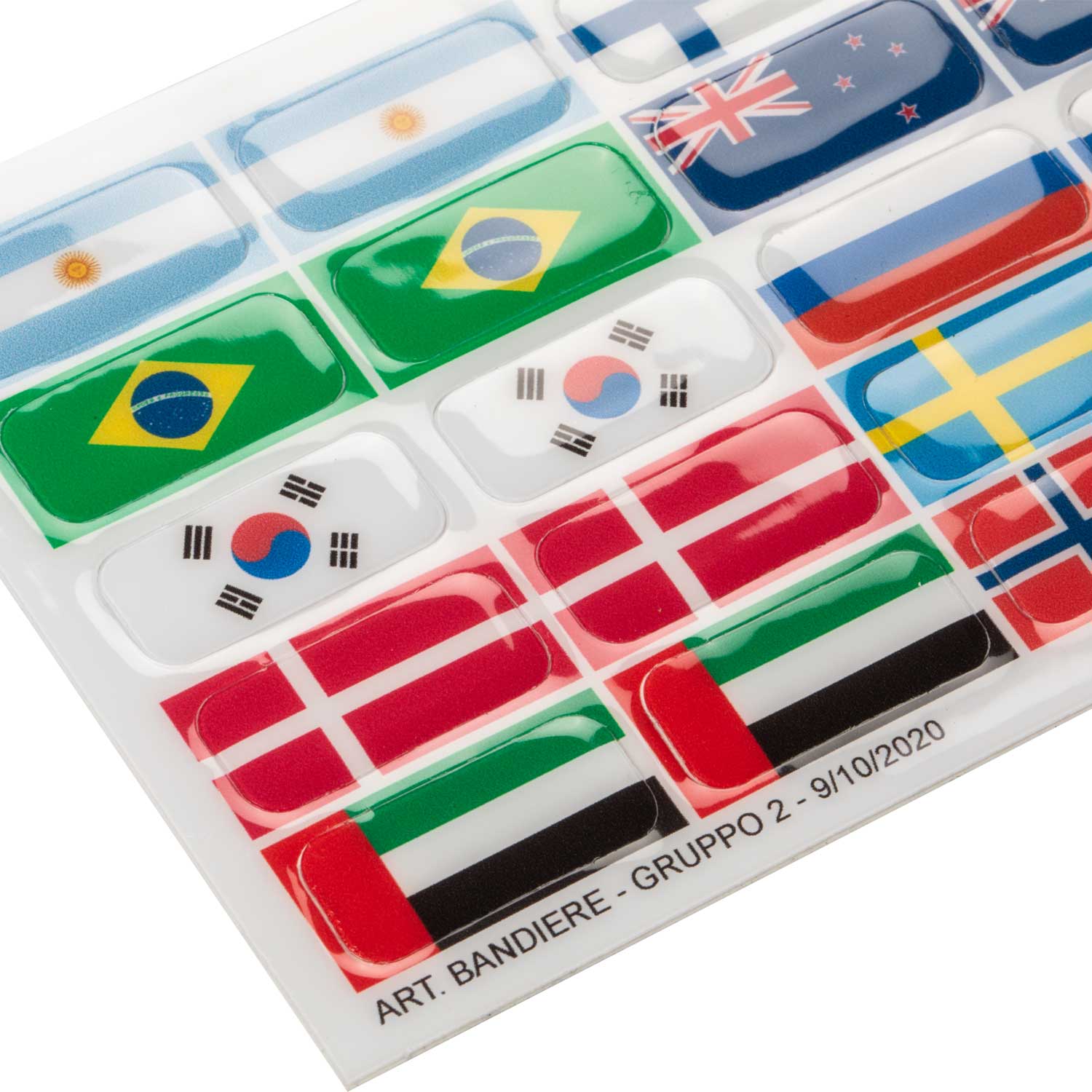 Steigbügel Zubehör Flag stickers set for Opera stirrups AC602