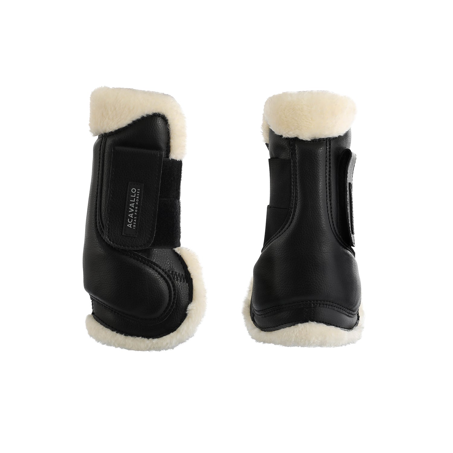 Gamaschen Jumping tendon boots faux sheepskin & Velcro closure AC9710