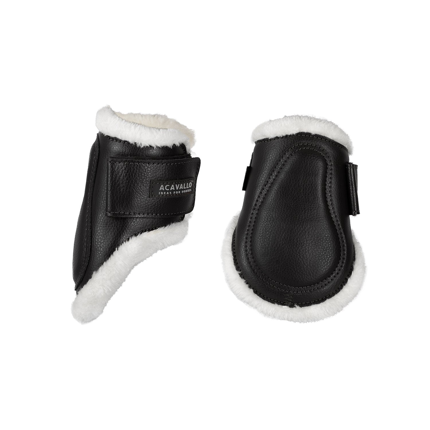 Gamaschen Jumping fetlock boots faux sheepskin & Velcro closure AC9712