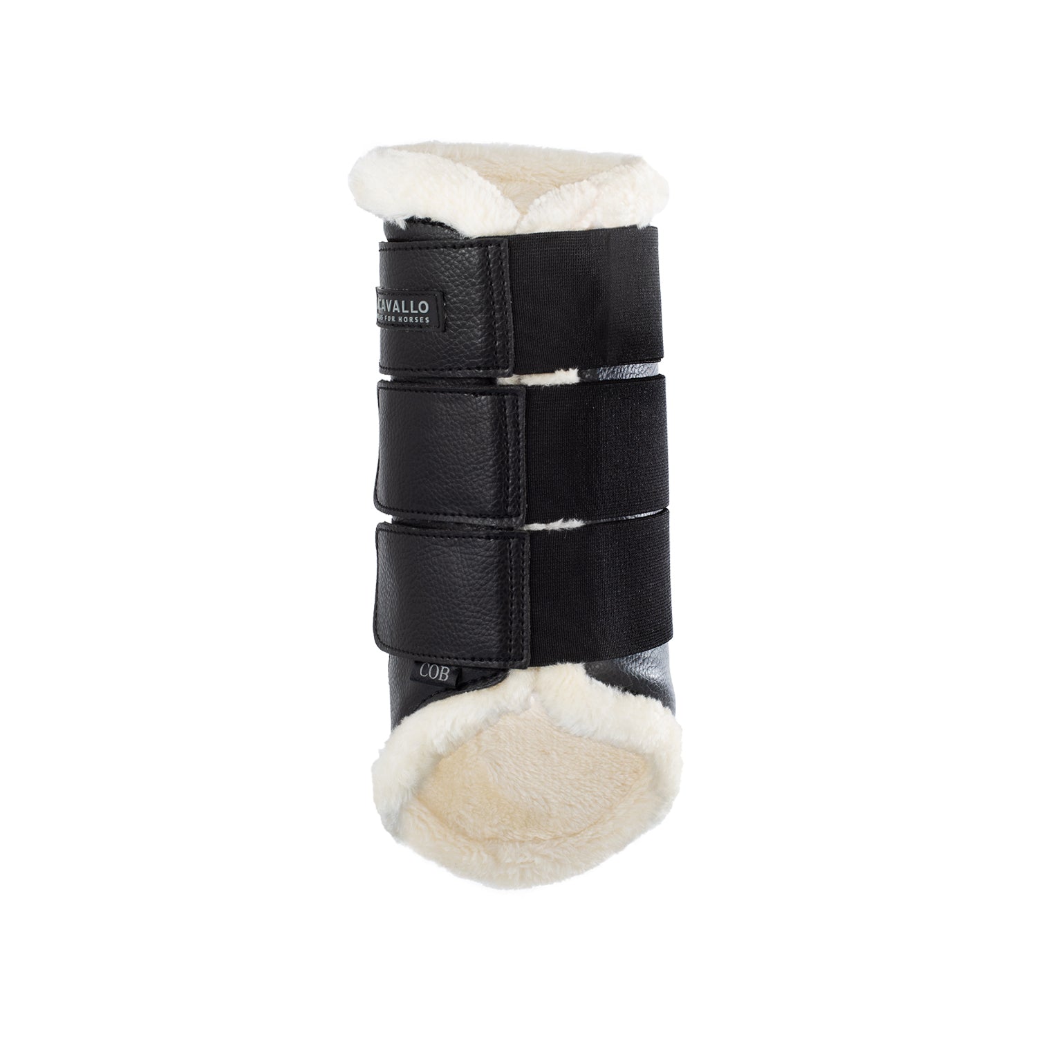 Gamaschen Hind brushing boots faux sheepskin & triple Velcro AC9716