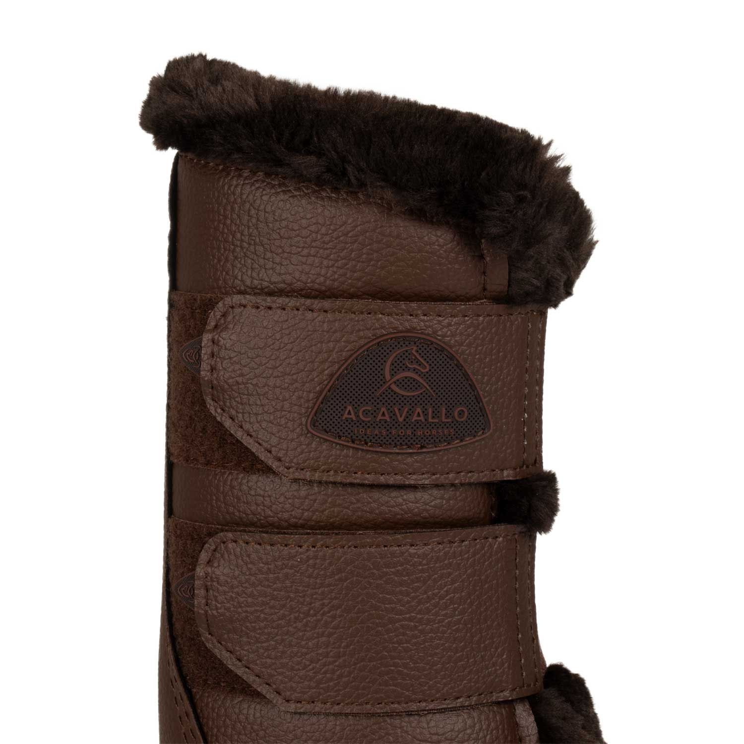 Gamaschen Front brushing boots eco-leather & faux sheepskin AC9725