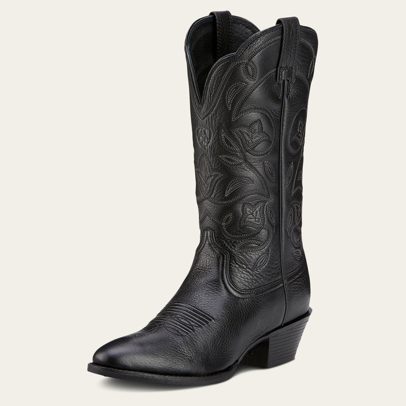 Bottes Western WMS Heritage R Toe Western Boot black deertan | 10001037