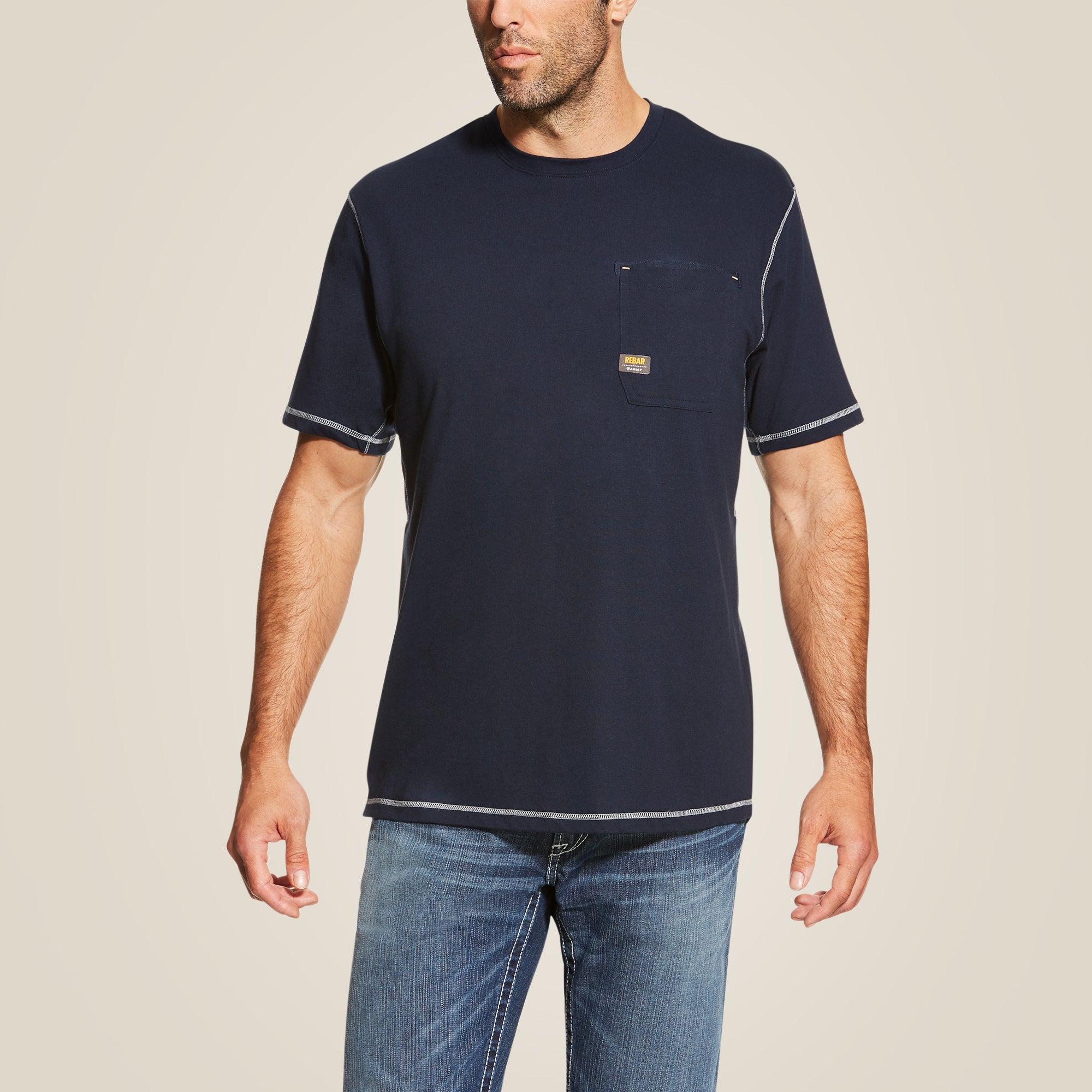 Kurzarm Shirt MNS Rebar Workman T-Shirt navy | 10019132