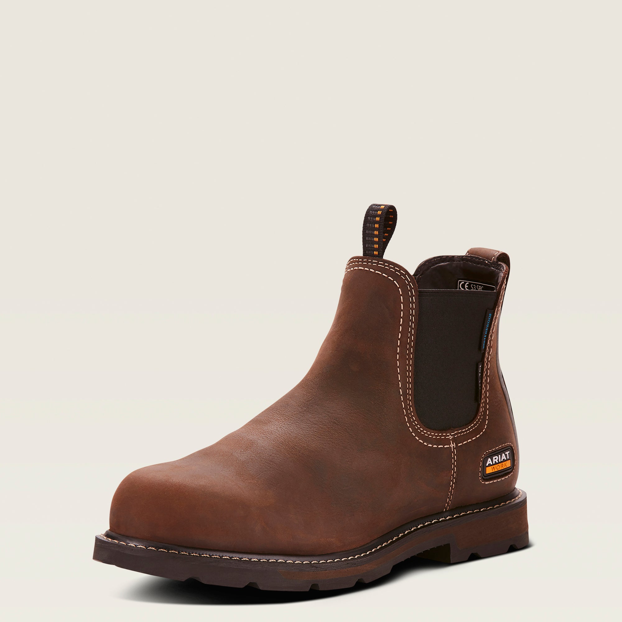 Stiefed MNS Groundbreaker Chelsea en ISO IMPRESIÓN DE PARA EL TOE TOE BOOT BROWN DARK BROWN | 10025000