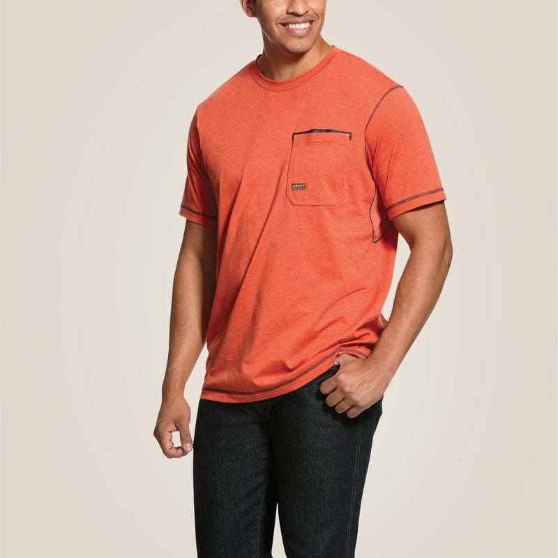 Shirt Shirt Mns Rebar Workman T-Shirt Volcanic Heather | 10025422