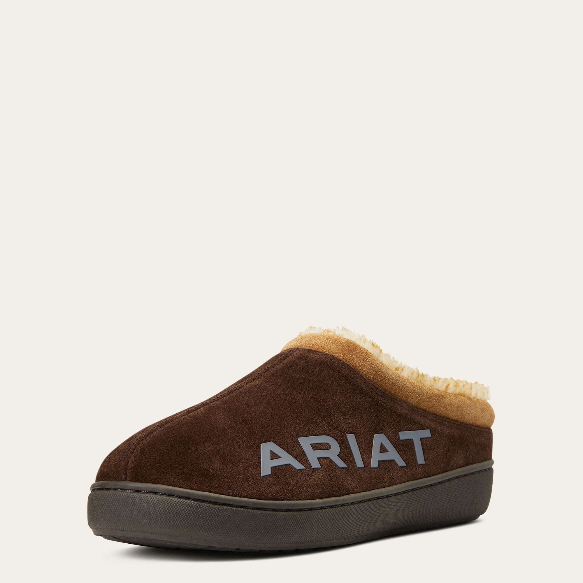 Schuhe MNS Ariat Logo Hooded Back Slipper chocolate | 10039070