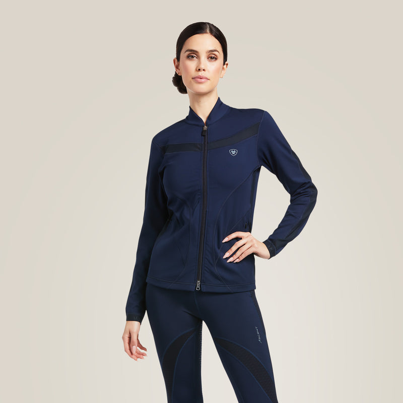 Pullover WMS Ascent Full Zip Sweatshirt navy | 10039436