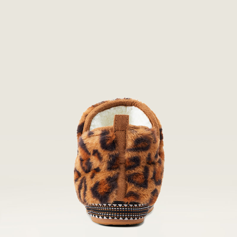 Shoes WMS Bootie Slipper Fuzzy Leopard Print | 10043018