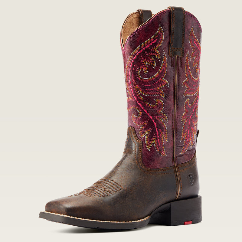 Western Stiefel WMS Round Up Back Zip Western Boot