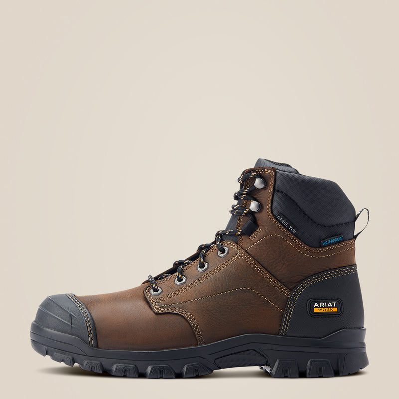 Stiefeltte MNS Treadfast 6" Waterproof Steel Toe Work Boot dark brown | 10044476