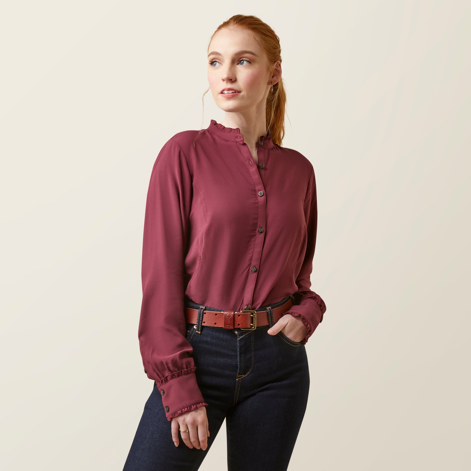 Bluse WMS Clarion   Blouse tawny port | 10046020
